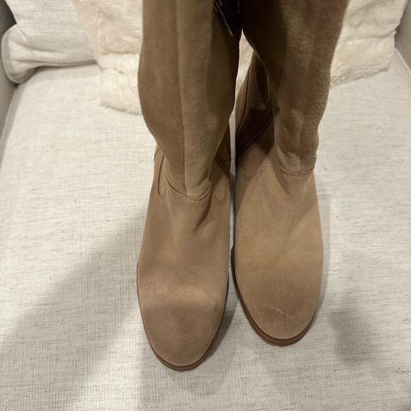 Vince Camuto Dasemma Caramel Leather Over The Knee Block Heel Boot - Picture 6 of 6